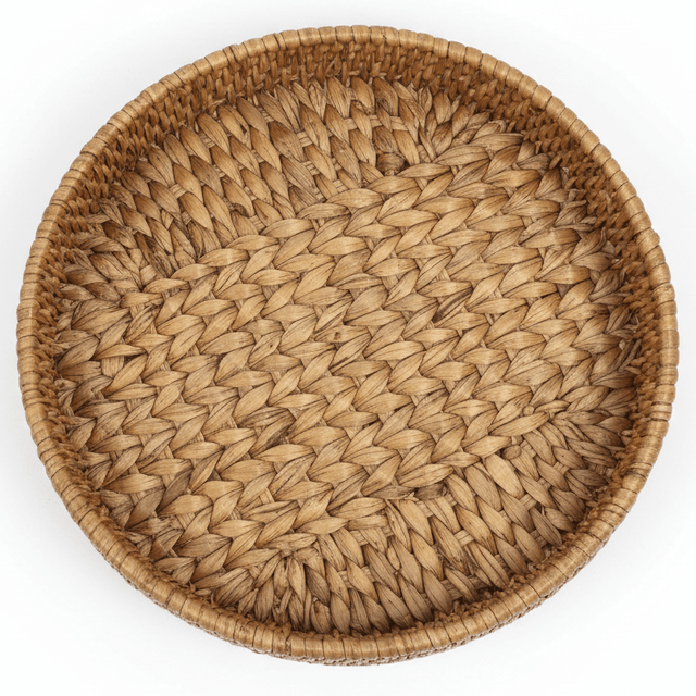 AKDC Medium Round Handwoven Rattan Serving Tray – Natural Brown Color, Decorative Table & Coffee Tray, 40 cm - Al Kabayel Discount CentreAKDC Medium Round Handwoven Rattan Serving Tray – Natural Brown Color, Decorative Table & Coffee Tray, 40 cmRattanAKDCAl Kabayel Discount Centre
