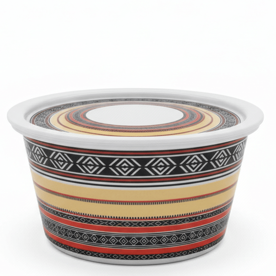 AKDC Melamine Bowl with Lid – Modern Unique Style, Durable Multi - Purpose Food Serving Bowl (16 × 8.5 cm) - Al Kabayel Discount CentreAKDC Melamine Bowl with Lid – Modern Unique Style, Durable Multi - Purpose Food Serving Bowl (16 × 8.5 cm)BowlsAKDCAl Kabayel Discount Centre