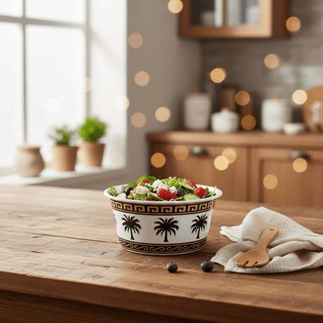 AKDC Melamine Bowl with Lid – Palm Tree Pattern, Strong & Lightweight Food Storage and Serving Bowl (16 × 8.5 cm) - Al Kabayel Discount CentreAKDC Melamine Bowl with Lid – Palm Tree Pattern, Strong & Lightweight Food Storage and Serving Bowl (16 × 8.5 cm)BowlsAKDCAl Kabayel Discount Centre