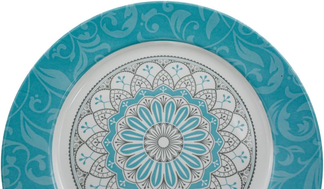AKDC Melamine Round Dinner Plate  - 28CM - Blue&White - Al Kabayel Discount CentreAKDC Melamine Round Dinner Plate  - 28CM - Blue&WhitePlatesAKDCAl Kabayel Discount Centre