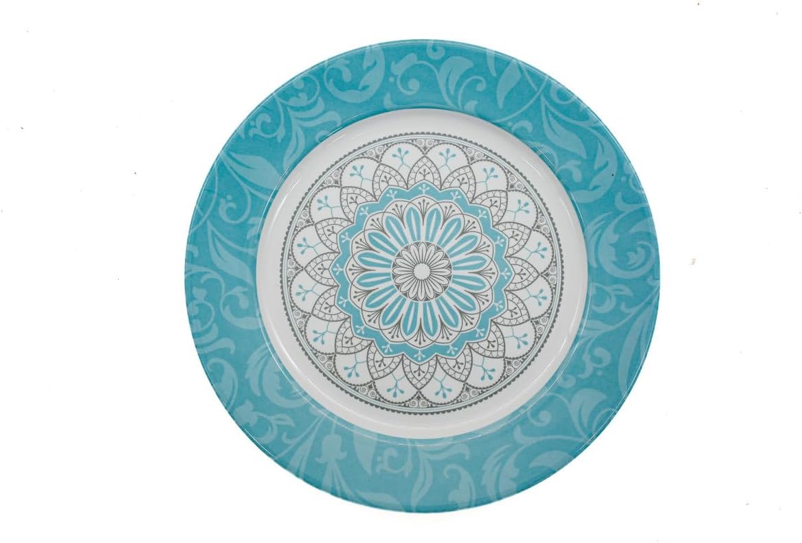 AKDC Melamine Round Dinner Plate  - 28CM - Blue&White - Al Kabayel Discount CentreAKDC Melamine Round Dinner Plate  - 28CM - Blue&WhitePlatesAKDCAl Kabayel Discount Centre