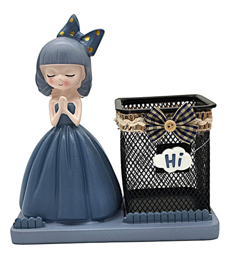 AKDC Mesh Pen Holder with 3D Beautiful Girl Figurine – Dark Blue Dress - Al Kabayel Discount CentreAKDC Mesh Pen Holder with 3D Beautiful Girl Figurine – Dark Blue DressDesk Accessories & OrganizersAKDCAl Kabayel Discount Centre