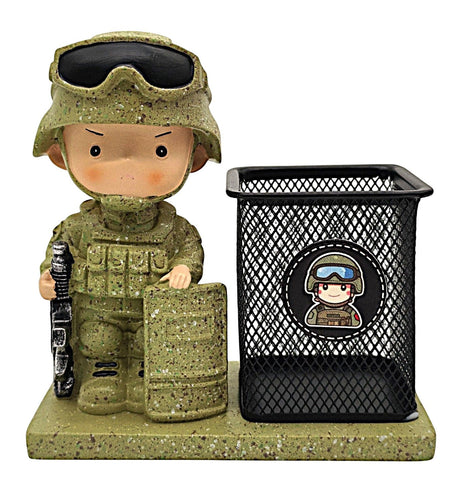 AKDC Mesh Pen Holder with 3D Military Soldier Model - Al Kabayel Discount CentreAKDC Mesh Pen Holder with 3D Military Soldier ModelDesk Accessories & OrganizersAKDCAl Kabayel Discount Centre