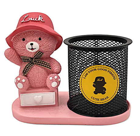 AKDC Mesh Pen Holder with 3D Pink Teddy Figure - Al Kabayel Discount CentreAKDC Mesh Pen Holder with 3D Pink Teddy FigureDesk Accessories & OrganizersAKDCAl Kabayel Discount Centre