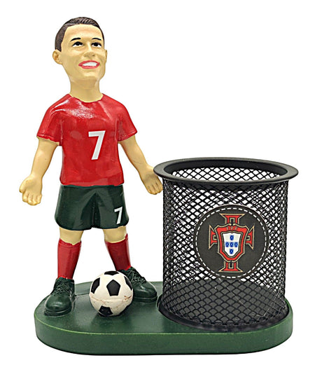 AKDC Mesh Pen Holder with 3D Ronaldo Football Star Figure - Al Kabayel Discount CentreAKDC Mesh Pen Holder with 3D Ronaldo Football Star FigureDesk Accessories & OrganizersAKDCAl Kabayel Discount Centre