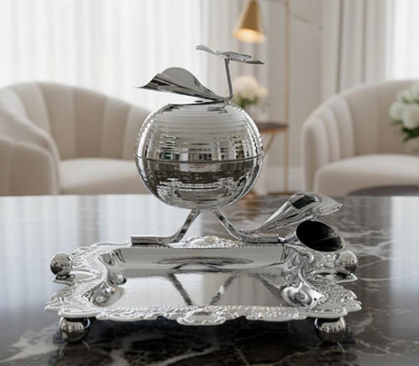 AKDC Metal 2 - in1 Candy Bowl with Lid 25cm*20cm*15cm, Silver - Al Kabayel Discount CentreAKDC Metal 2 - in1 Candy Bowl with Lid 25cm*20cm*15cm, SilverCandy ServersAKDCAl Kabayel Discount Centre