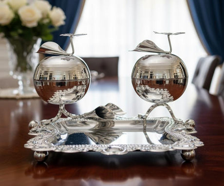 AKDC Metal 2 - in1 Dual Candy Bowl Set with Lid 25cm*20cm*15cm, Silver - Al Kabayel Discount CentreAKDC Metal 2 - in1 Dual Candy Bowl Set with Lid 25cm*20cm*15cm, SilverCandy ServersAKDCAl Kabayel Discount Centre