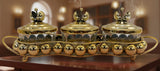 AKDC Metal and Glass 3pcs Candy Bowl Set 37cm*10cm*11.5cm, Gold - Al Kabayel Discount CentreAKDC Metal and Glass 3pcs Candy Bowl Set 37cm*10cm*11.5cm, GoldCandy ServersAKDCAl Kabayel Discount Centre