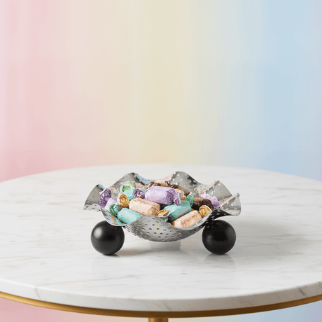 AKDC metal ball footed candy bowl decorative serving bowl elegant table display dish 15cm - Al Kabayel Discount CentreAKDC metal ball footed candy bowl decorative serving bowl elegant table display dish 15cmBowlsAKDCAl Kabayel Discount Centre