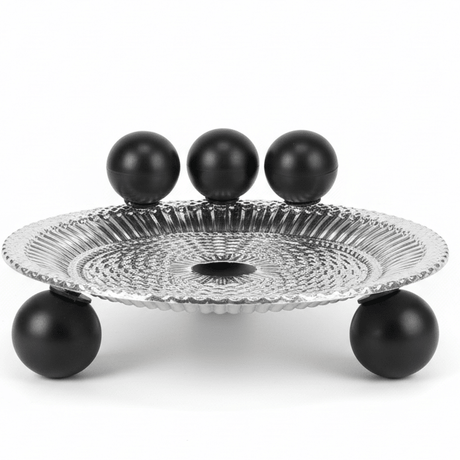 AKDC metal ball footed candy tray decorative serving tray luxury table display platter 15cm - Al Kabayel Discount CentreAKDC metal ball footed candy tray decorative serving tray luxury table display platter 15cmServing TraysAKDCAl Kabayel Discount Centre