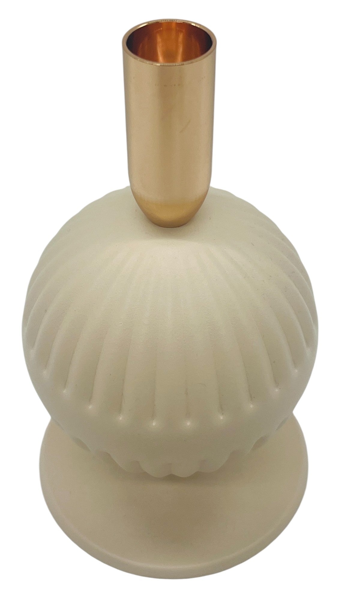 AKDC Metal Ball Shaped Candle Holder 18cm*10cm, Ivory/Gold - Al Kabayel Discount CentreAKDC Metal Ball Shaped Candle Holder 18cm*10cm, Ivory/GoldHome Décor AccentsAKDCAl Kabayel Discount Centre