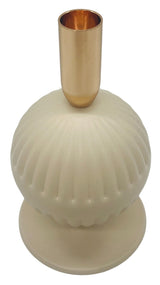 AKDC Metal Ball Shaped Candle Holder 18cm*10cm, Ivory/Gold - Al Kabayel Discount CentreAKDC Metal Ball Shaped Candle Holder 18cm*10cm, Ivory/GoldHome Décor AccentsAKDCAl Kabayel Discount Centre