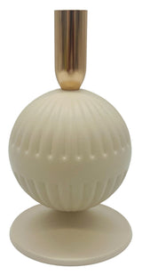 AKDC Metal Ball Shaped Candle Holder 18cm*10cm, Ivory/Gold - Al Kabayel Discount CentreAKDC Metal Ball Shaped Candle Holder 18cm*10cm, Ivory/GoldHome Décor AccentsAKDCAl Kabayel Discount Centre