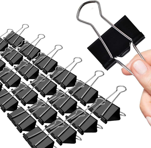 AKDC Metal Binder Clips High Quality Steel Strong Clamping Force 32mm Set Of 24pcs - Al Kabayel Discount CentreAKDC Metal Binder Clips High Quality Steel Strong Clamping Force 32mm Set Of 24pcsPaper Clips, Staples & FastenersAKDCAl Kabayel Discount Centre