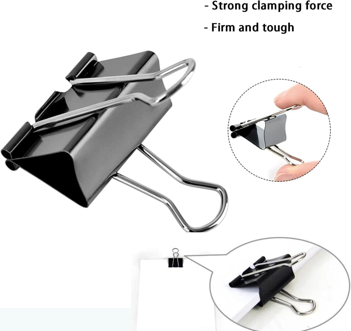 AKDC Metal Binder Clips High Quality Steel Strong Clamping Force 41mm Set Of 24pcs - Al Kabayel Discount CentreAKDC Metal Binder Clips High Quality Steel Strong Clamping Force 41mm Set Of 24pcsPaper Clips, Staples & FastenersAKDCAl Kabayel Discount Centre