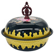 AKDC Metal Bowl with Lid 16cm, Black/Multicolour - Al Kabayel Discount CentreAKDC Metal Bowl with Lid 16cm, Black/MulticolourBowlsAKDCAl Kabayel Discount Centre