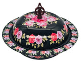 AKDC Metal Bowl with Lid 24cm, Black/Multicolour - Al Kabayel Discount CentreAKDC Metal Bowl with Lid 24cm, Black/MulticolourBowlsAKDCAl Kabayel Discount Centre