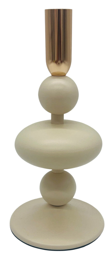 AKDC Metal Candle Holder 21.5cm*10cm,Table Centerpiece Décor, Ivory/Gold - Al Kabayel Discount CentreAKDC Metal Candle Holder 21.5cm*10cm,Table Centerpiece Décor, Ivory/GoldHome Décor AccentsAKDCAl Kabayel Discount Centre