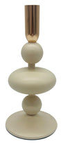 AKDC Metal Candle Holder 21.5cm*10cm,Table Centerpiece Décor, Ivory/Gold - Al Kabayel Discount CentreAKDC Metal Candle Holder 21.5cm*10cm,Table Centerpiece Décor, Ivory/GoldHome Décor AccentsAKDCAl Kabayel Discount Centre