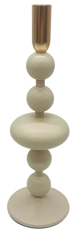 AKDC Metal Candle Holder 31cm*10cm,Table Centerpiece Décor, Ivory/Gold - Al Kabayel Discount CentreAKDC Metal Candle Holder 31cm*10cm,Table Centerpiece Décor, Ivory/GoldHome Décor AccentsAKDCAl Kabayel Discount Centre