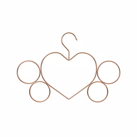 AKDC Metal Cloth Hanger 26cm*24cm, Heart Design, Rose Gold - Al Kabayel Discount CentreAKDC Metal Cloth Hanger 26cm*24cm, Heart Design, Rose GoldOrganizers & AccessoriesAKDCAl Kabayel Discount Centre