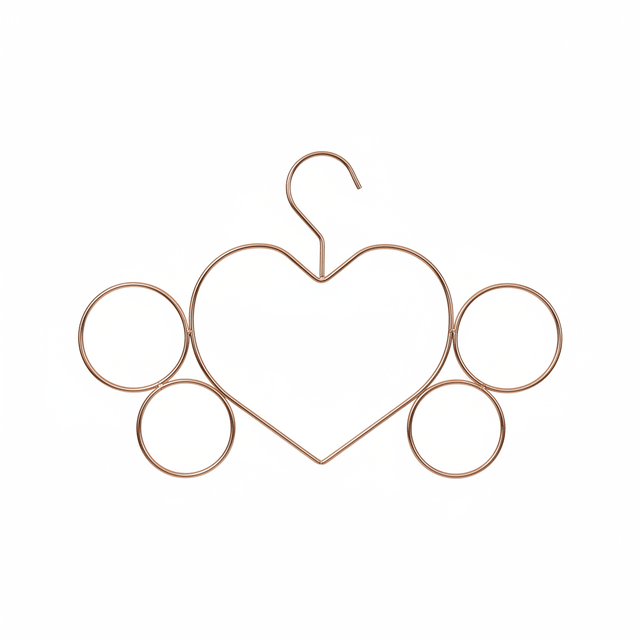 AKDC Metal Cloth Hanger 26cm*24cm, Heart Design, Rose Gold - Al Kabayel Discount CentreAKDC Metal Cloth Hanger 26cm*24cm, Heart Design, Rose GoldOrganizers & AccessoriesAKDCAl Kabayel Discount Centre