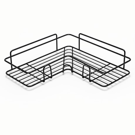 AKDC Metal Corner Shelf 26cm*26cm*4.5cm, Black - Al Kabayel Discount CentreAKDC Metal Corner Shelf 26cm*26cm*4.5cm, BlackOrganizers & AccessoriesAKDCAl Kabayel Discount Centre