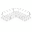 AKDC Metal Corner Shelf 26cm*26cm*4.5cm, White - Al Kabayel Discount CentreAKDC Metal Corner Shelf 26cm*26cm*4.5cm, WhiteOrganizers & AccessoriesAKDCAl Kabayel Discount Centre