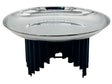AKDC Metal Footed Cake Tray 25cm*13cm, Silver Tray with Black Foot - Al Kabayel Discount CentreAKDC Metal Footed Cake Tray 25cm*13cm, Silver Tray with Black FootServing TraysAKDCAl Kabayel Discount Centre