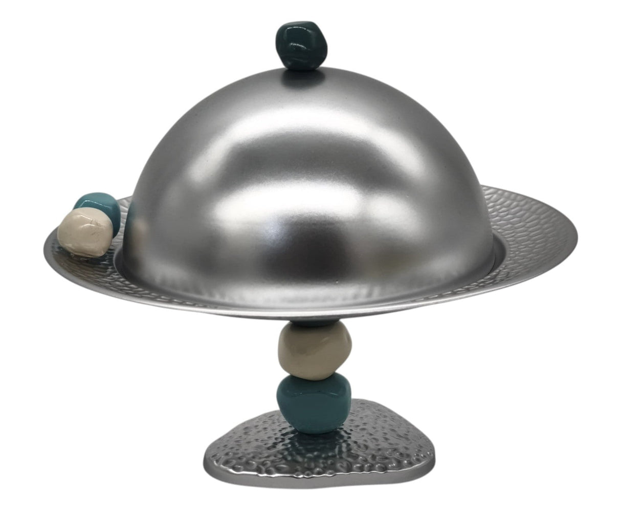 AKDC Metal Footed Candy Tray with Dome 22cm*22cm*20cm - Al Kabayel Discount CentreAKDC Metal Footed Candy Tray with Dome 22cm*22cm*20cmServing TraysAKDCAl Kabayel Discount Centre