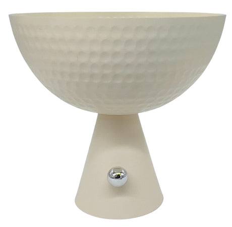 AKDC Metal Footed Fruit Bowl 25cm*24.2cm, Ivory - Al Kabayel Discount CentreAKDC Metal Footed Fruit Bowl 25cm*24.2cm, IvoryBowlsAKDCAl Kabayel Discount Centre