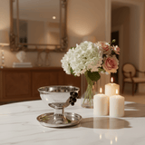 AKDC metal footed silver candy bowl decorative serving dish luxury table display 15*15cm - Al Kabayel Discount CentreAKDC metal footed silver candy bowl decorative serving dish luxury table display 15*15cmBowlsAKDCAl Kabayel Discount Centre