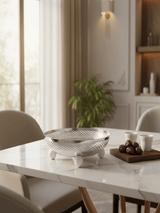 AKDC Metal Fruit & Candy Bowl – Elegant Silver Finish, Ideal for Tabletop Serving & Display, 25 × 9 cm - Al Kabayel Discount CentreAKDC Metal Fruit & Candy Bowl – Elegant Silver Finish, Ideal for Tabletop Serving & Display, 25 × 9 cmServing TraysAKDCAl Kabayel Discount Centre