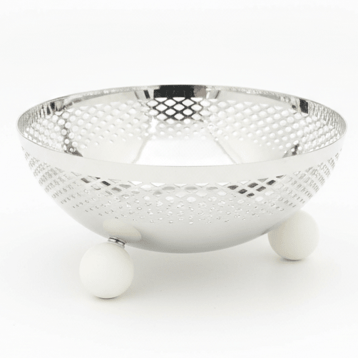 AKDC Metal Fruit & Candy Bowl – Premium Silver Finish, Multipurpose Decorative Serving Bowl, 20 × 9 cm - Al Kabayel Discount CentreAKDC Metal Fruit & Candy Bowl – Premium Silver Finish, Multipurpose Decorative Serving Bowl, 20 × 9 cmServing TraysAKDCAl Kabayel Discount Centre