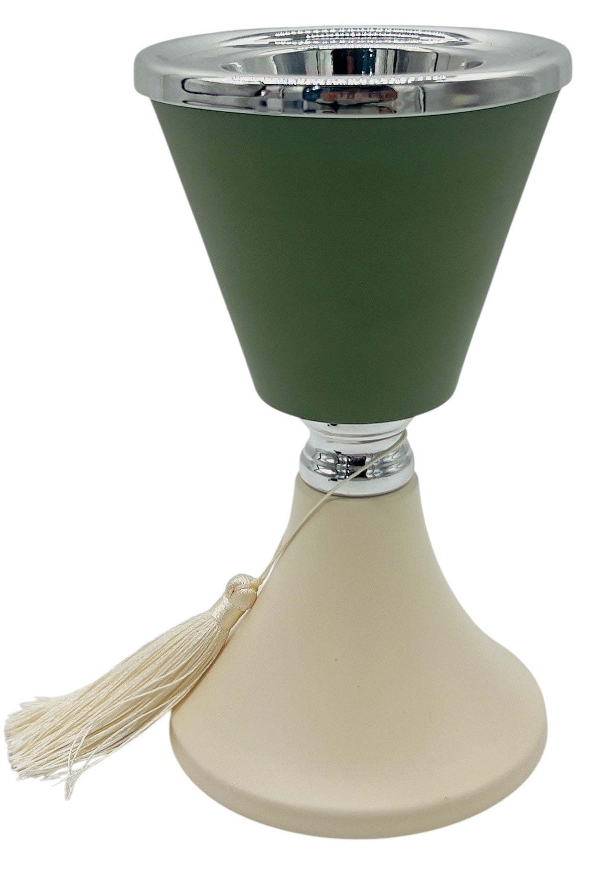 AKDC Metal Incense Burner 11cm*19.5cm, Ivory/Green - Al Kabayel Discount CentreAKDC Metal Incense Burner 11cm*19.5cm, Ivory/GreenHome Décor AccentsAKDCAl Kabayel Discount Centre