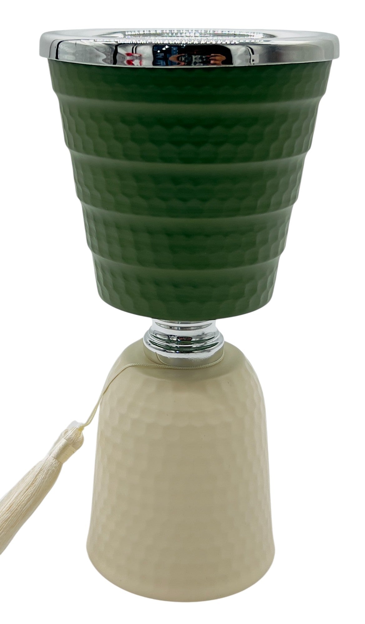 AKDC Metal Incense Burner 11cm*21.5cm, Ivory/Green - Al Kabayel Discount CentreAKDC Metal Incense Burner 11cm*21.5cm, Ivory/GreenHome Décor AccentsAKDCAl Kabayel Discount Centre