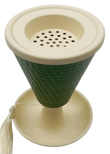 AKDC Metal Incense Burner 12cm*17cm, Ivory/Green - Al Kabayel Discount CentreAKDC Metal Incense Burner 12cm*17cm, Ivory/GreenHome Décor AccentsAKDCAl Kabayel Discount Centre