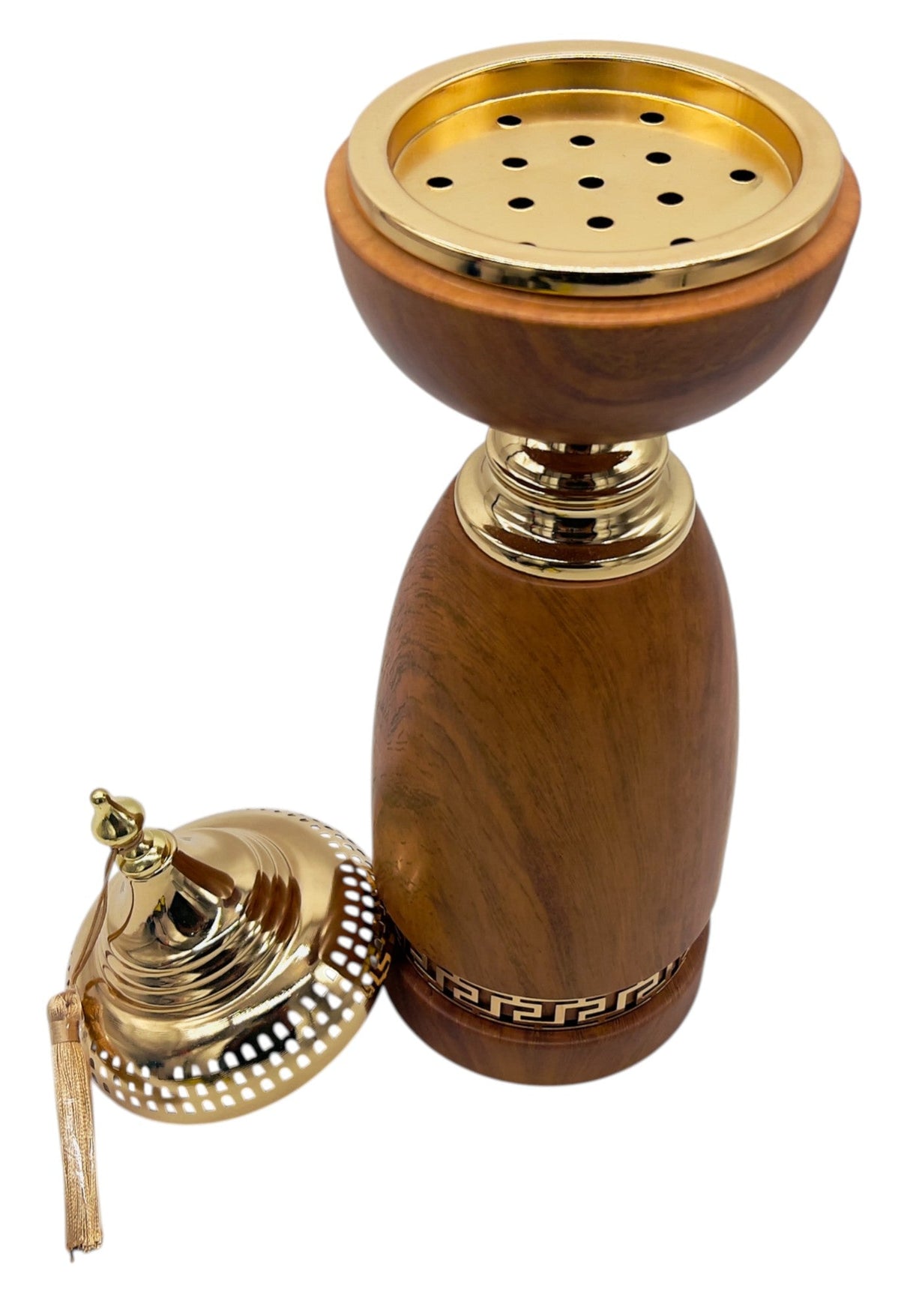 AKDC Metal Incense Burner 12cm*40cm, Gold/Wooden - Al Kabayel Discount CentreAKDC Metal Incense Burner 12cm*40cm, Gold/WoodenHome Décor AccentsAKDCAl Kabayel Discount Centre