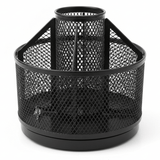 AKDC Metal Mesh Rotating Desk Organizer & Pen Holder – Black | 13 cm - Al Kabayel Discount CentreAKDC Metal Mesh Rotating Desk Organizer & Pen Holder – Black | 13 cmPen Holders & Desk OrganizersAKDCAl Kabayel Discount Centre