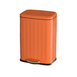 AKDC Metal Push Lid Dustbin Household Kitchen Living Room Trash Can Pedal Double - Layer Garbage Can Trash Can Papelera - 6Liter - Orange - Al Kabayel Discount CentreAKDC Metal Push Lid Dustbin Household Kitchen Living Room Trash Can Pedal Double - Layer Garbage Can Trash Can Papelera - 6Liter - OrangeOrganizers & AccessoriesAKDCAl Kabayel Discount Centre