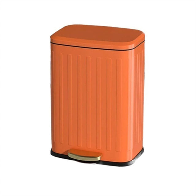 AKDC Metal Push Lid Dustbin Household Kitchen Living Room Trash Can Pedal Double - Layer Garbage Can Trash Can Papelera - 6Liter - Orange - Al Kabayel Discount CentreAKDC Metal Push Lid Dustbin Household Kitchen Living Room Trash Can Pedal Double - Layer Garbage Can Trash Can Papelera - 6Liter - OrangeOrganizers & AccessoriesAKDCAl Kabayel Discount Centre