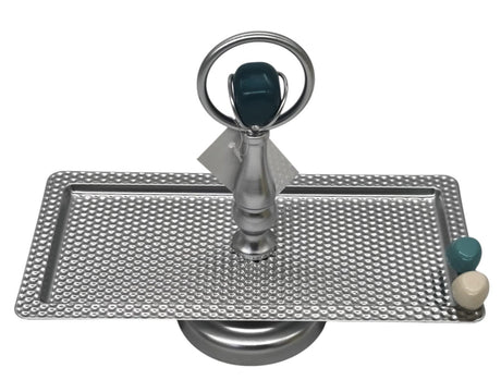 AKDC Metal Rectangular 1 - Tier Candy Tray 28cm*23cm*12cm, Silver - Al Kabayel Discount CentreAKDC Metal Rectangular 1 - Tier Candy Tray 28cm*23cm*12cm, SilverServing TraysAKDCAl Kabayel Discount Centre