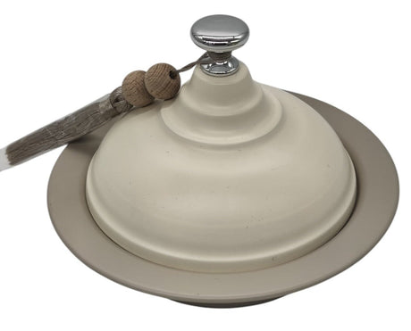 AKDC Metal Tajin with Lid 15cm*12cm, Ivory - Al Kabayel Discount CentreAKDC Metal Tajin with Lid 15cm*12cm, IvoryCookwareAKDCAl Kabayel Discount Centre