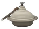 AKDC Metal Tajin with Lid 15cm*12cm, Ivory - Al Kabayel Discount CentreAKDC Metal Tajin with Lid 15cm*12cm, IvoryCookwareAKDCAl Kabayel Discount Centre