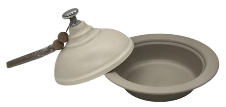 AKDC Metal Tajin with Lid 15cm*12cm, Ivory - Al Kabayel Discount CentreAKDC Metal Tajin with Lid 15cm*12cm, IvoryCookwareAKDCAl Kabayel Discount Centre