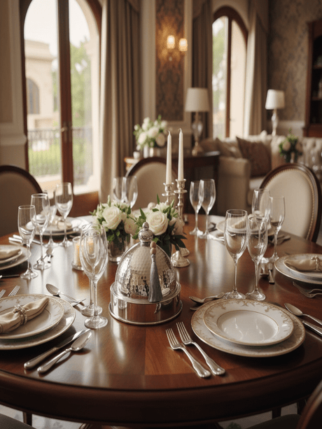 AKDC Metal Tajine Serving Bowl – Luxury Silver Finish, Decorative Arabic Style Tableware, 30 cm - Al Kabayel Discount CentreAKDC Metal Tajine Serving Bowl – Luxury Silver Finish, Decorative Arabic Style Tableware, 30 cmServing TraysAKDCAl Kabayel Discount Centre