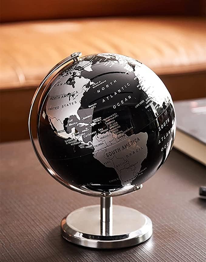 AKDC Metallic World Globe Black 14cm ? Educational/Geographic/Modern Desktop Decoration - Stainless Steel Arc and Base/Earth World - Metallic Black - for School, Home, and Office (14cm) - Al Kabayel Discount CentreAKDC Metallic World Globe Black 14cm ? Educational/Geographic/Modern Desktop Decoration - Stainless Steel Arc and Base/Earth World - Metallic Black - for School, Home, and Office (14cm)Al Kabayel Discount CenterAl Kabayel Discount Centre