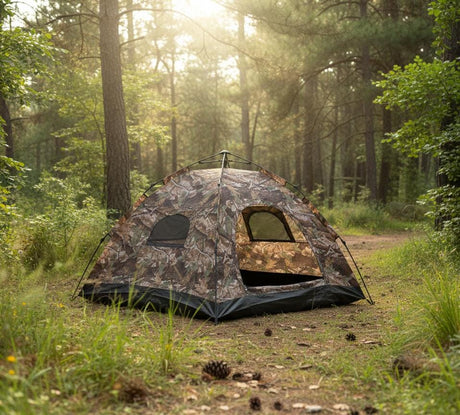 AKDC Military Style Automatic Camping Tent 2×1.5 Meter | 3 - Person Camouflage Pop - Up Tent | Quick Setup Waterproof Outdoor Shelter for Army Lovers & Camping Enthusiasts - Al Kabayel Discount CentreAKDC Military Style Automatic Camping Tent 2×1.5 Meter | 3 - Person Camouflage Pop - Up Tent | Quick Setup Waterproof Outdoor Shelter for Army Lovers & Camping EnthusiastsFamily TentsAKDCAl Kabayel Discount Centre