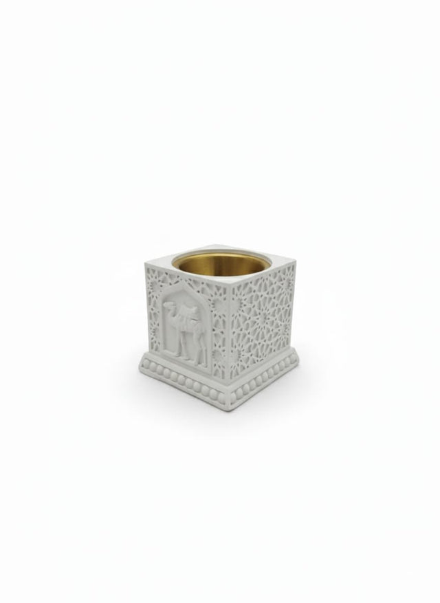 AKDC Mini Chalk Incense Burner – Compact White Square Design – 6×6 cm Minimalist Aroma Holder - Al Kabayel Discount CentreAKDC Mini Chalk Incense Burner – Compact White Square Design – 6×6 cm Minimalist Aroma HolderIncense BurnerAKDCAl Kabayel Discount Centre