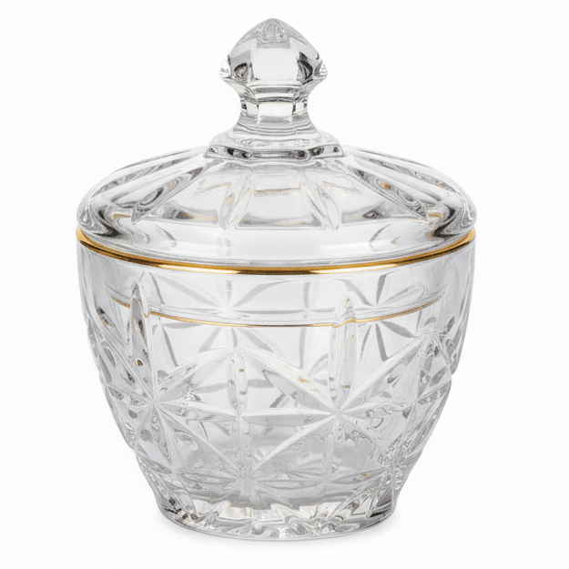 AKDC Mini Glass Sugar Bowl with Lid Small Condiment Container for Sugar and Spices 10 x 8 cm - Al Kabayel Discount CentreAKDC Mini Glass Sugar Bowl with Lid Small Condiment Container for Sugar and Spices 10 x 8 cmJars & Food SaversAKDCAl Kabayel Discount Centre